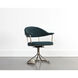 Bexley Danny Teal Swivel Dining Armchair, Swivel